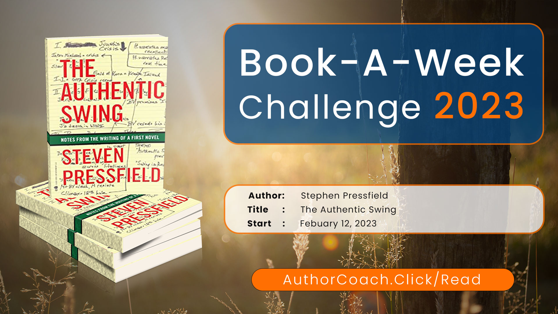 Week of February 12: The Authentic Swing by Stephen Pressfield