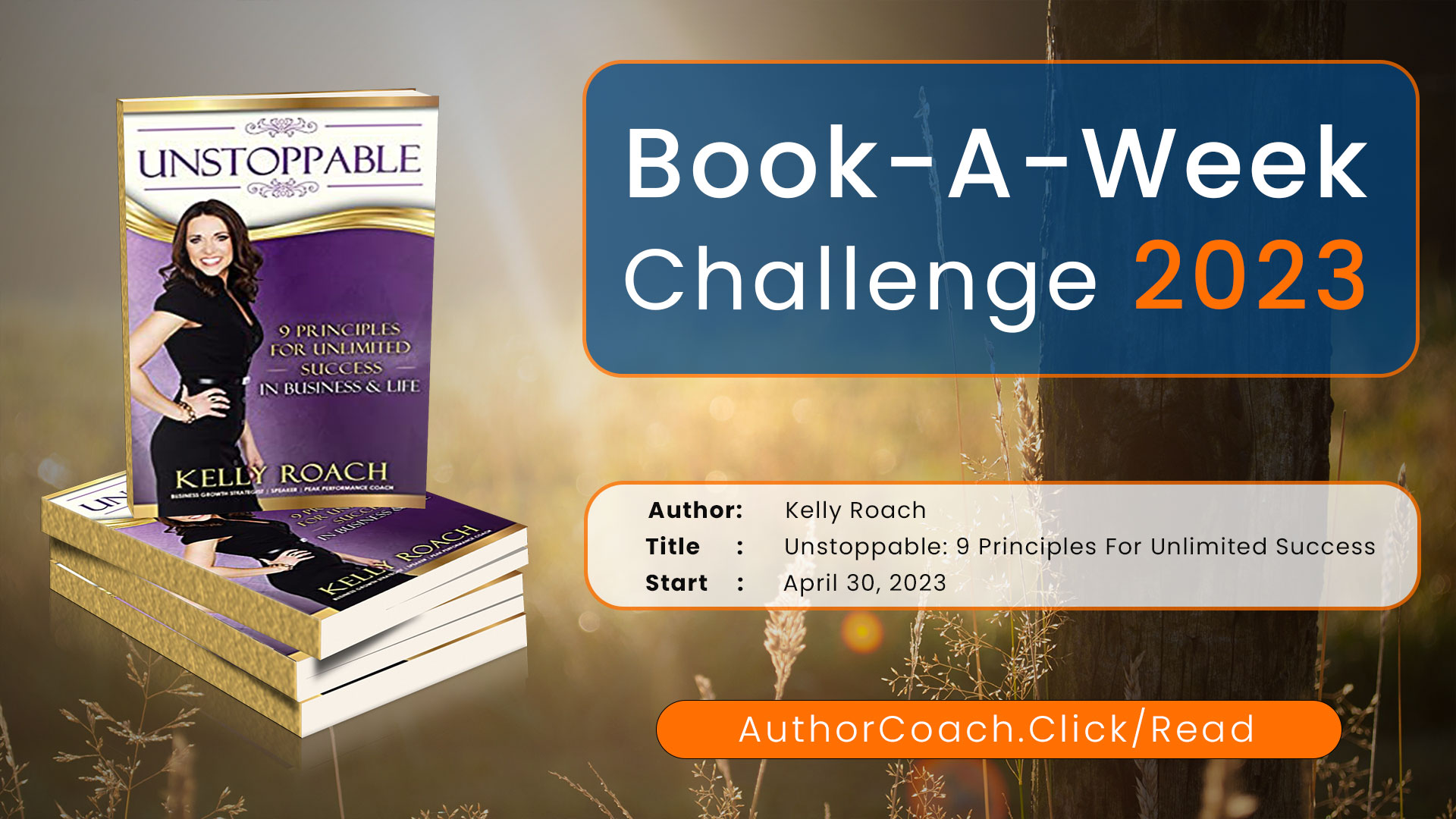 Week of April 30: Unstoppable: 9 Principles For Unlimited Success In Business & Life by Kelly Roach