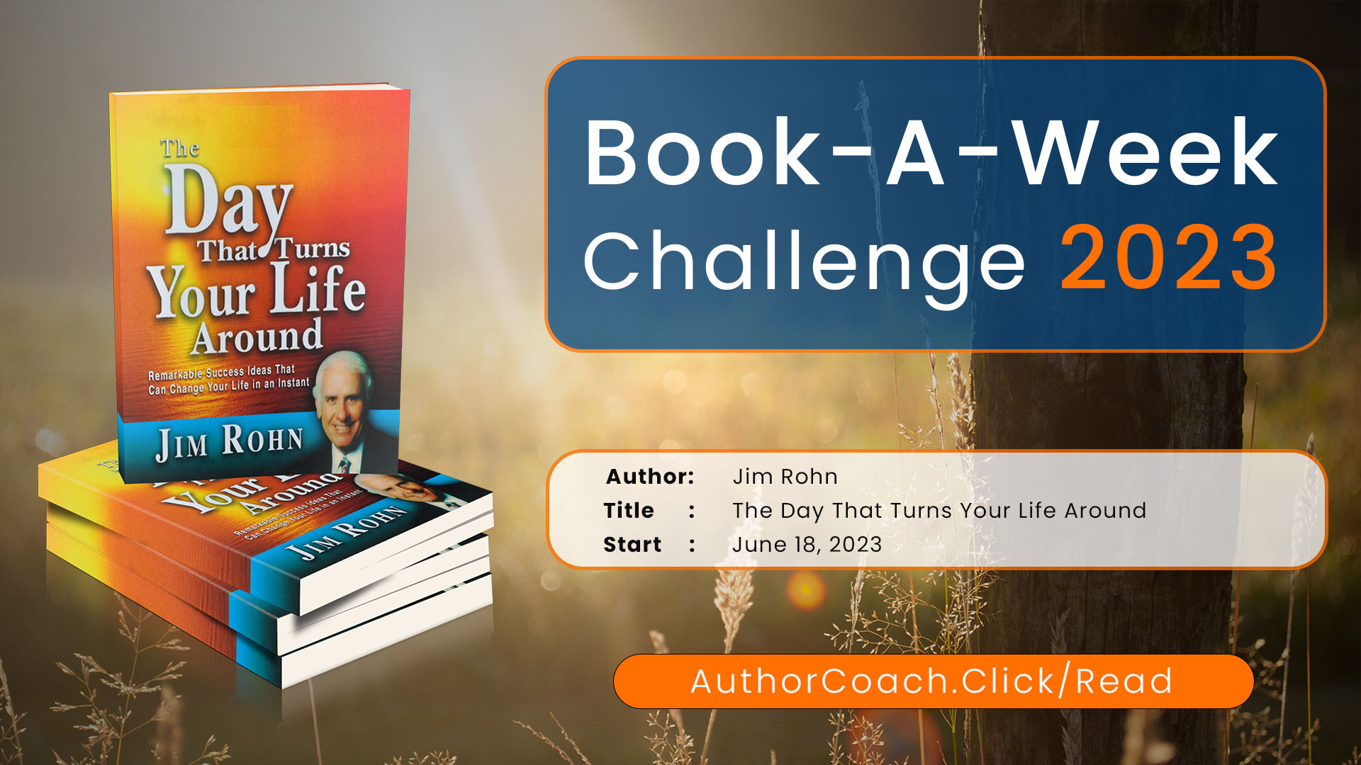 Week of June 18: The Day That Turns Your Life Around by Jim Rohn