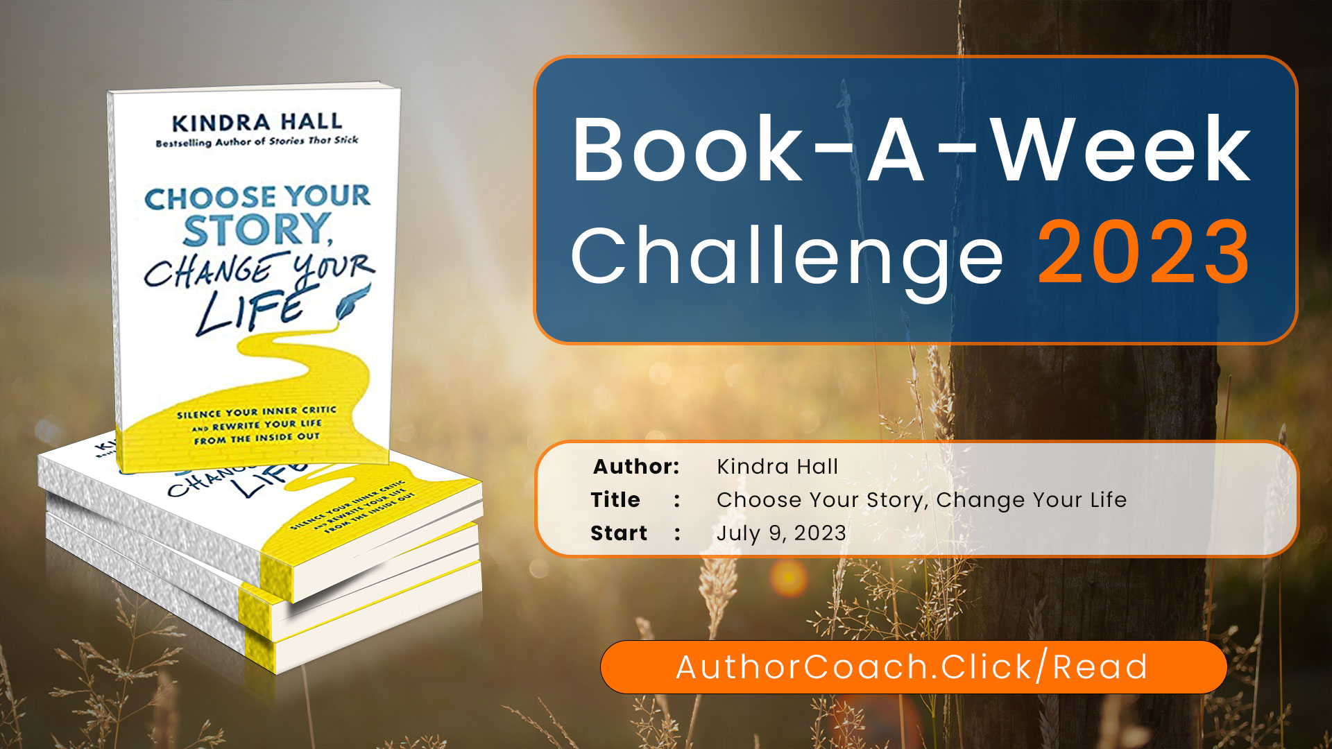 Week on July 9: Choose Your Story, Change Your Life by Kindra Hall